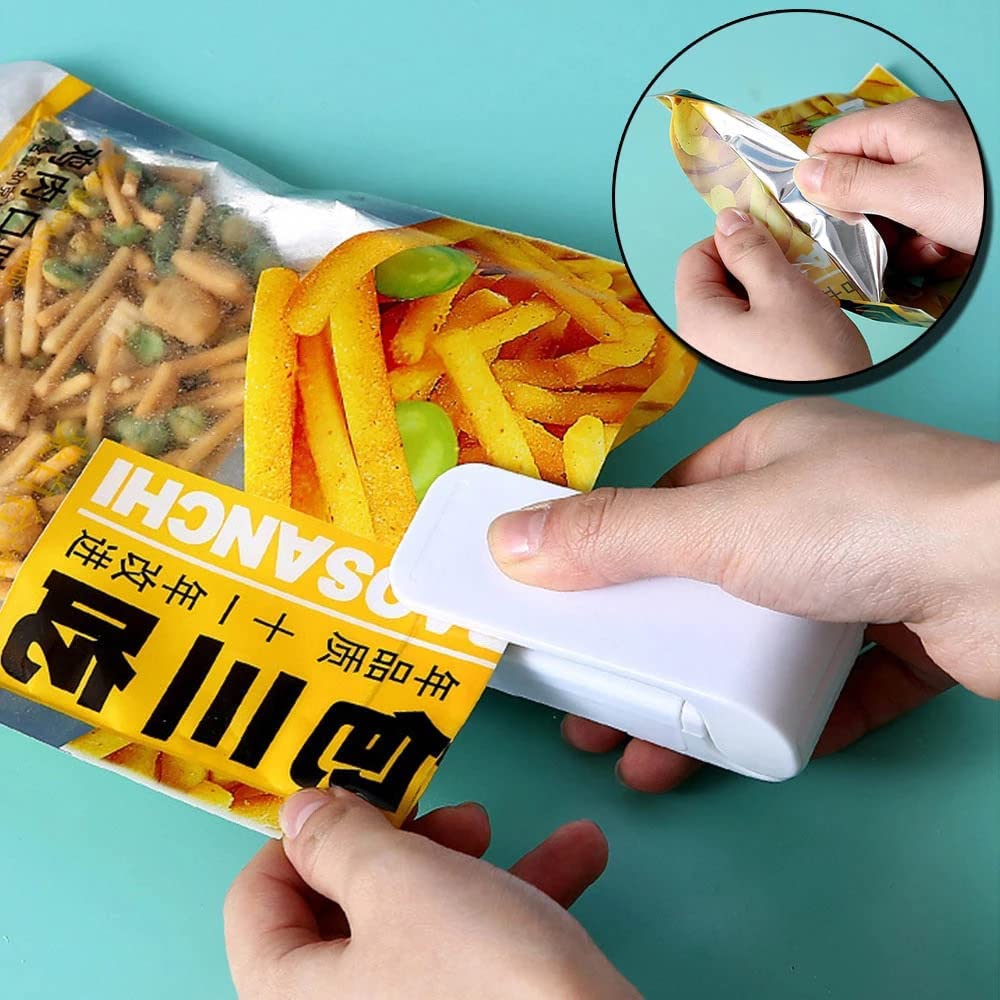 Mini Heat Sealer Portable Plastic Bag Sealing Machine for Food Snack Kitchen