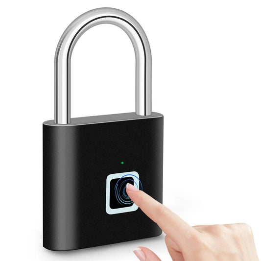 Waterproof Fingerprint Padlock Durable Lock USB Rechargeable